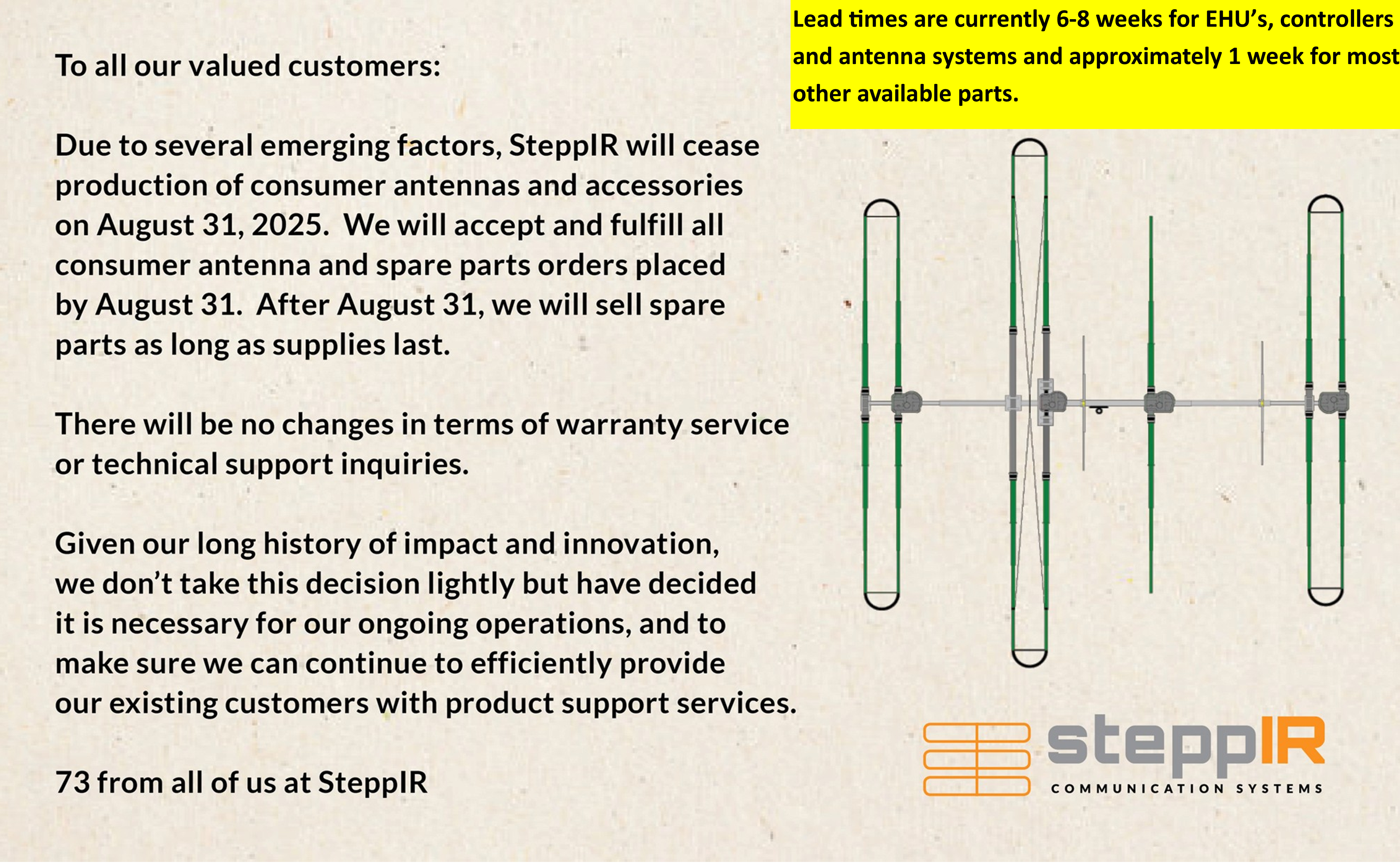 CrankIR 80m-2m Vertical Antenna Package – SteppIR, Inc
